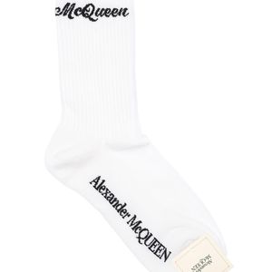 Alexander McQueen Socken Aus Stretch-baumwollmischung in Weiß für Herren