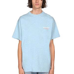 メンズ Balenciaga クルーネックtシャツ ブルー