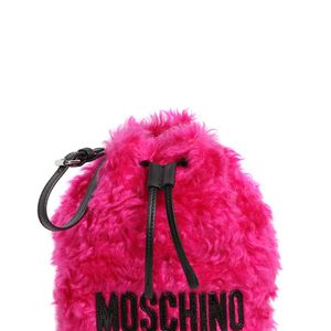 Moschino Pink Beuteltasche Aus Mohair