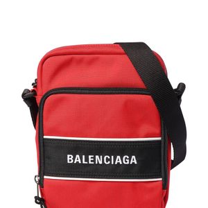 メンズ Balenciaga ナイロンクロスボディバッグ レッド