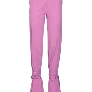 Pantaloni In Tela Di Cotone di The Attico in Rosa