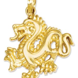 Macy's Metallic 14k Gold Charm, Small Dragon Charm