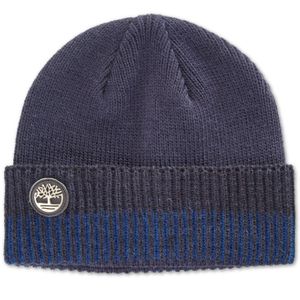 Timberland Blue Heat Retention Ribbed-cuff Beanie, Created For Macy's for men