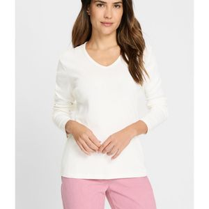 Olsen White Basic V-neck