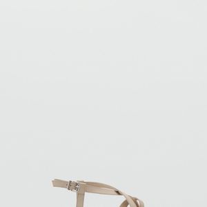 Mango White Straps Leather Als