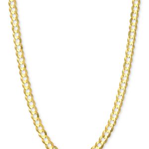 Macy's Metallic Open Curb Link Chain Necklace In 14k Gold