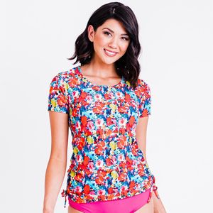 Calypsa Red Adele Swim Top