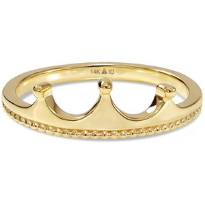 DEVATA Metallic Crown Ring