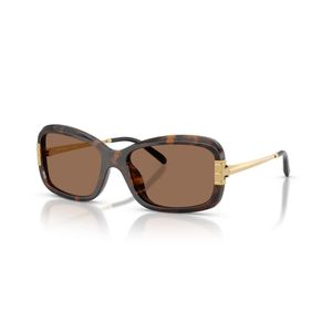Tory Burch Brown Rectangle Sunglasses