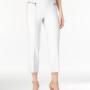Style & Co. White Pull-on Cropped Pants