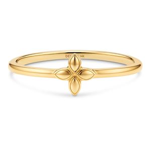 DEVATA Metallic Flower Ring
