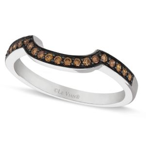 Le Vian Brown Chocolate Diamond Wedding Band (1/5 Ct. T.w.) In 14k White Gold