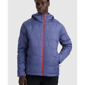 4F Blue Trekking Down Jacket With Primaloft Silver Filling for men