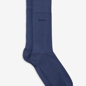 Boss Blue Solid Crew Socks for men