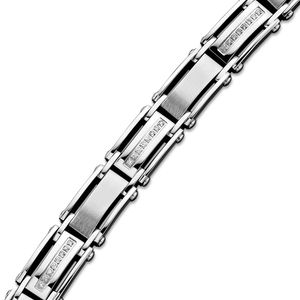 Macy's Men's Diamond Bracelet In Stainless Steel (1/2 Ct. T.w.) for men