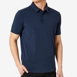 Kenneth Cole Blue Performance Button Polo for men