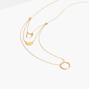 MW Metallic Orbit Layering Necklace