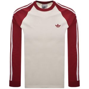Adidas Originals Red Long Sleeve T Shirt for men
