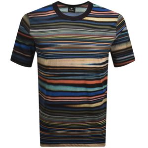 Paul Smith Black Striped Regular Fit T Shirt for men