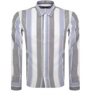 BOSS BUSINESS Blue Boss Roan Long Sleeved Shirt for men