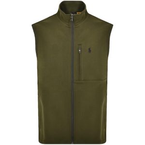 Ralph Lauren Green Full Zip Gilet for men