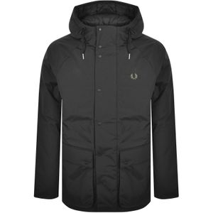Fred Perry Gray Zip Through Padded Jacket for men