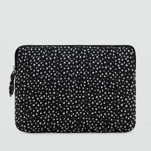 MANGO TEEN Black Laptop Sleeve With Spot Print