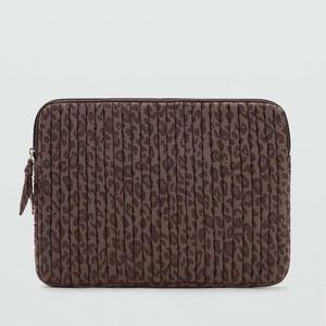 MANGO TEEN Brown Padded Printed Laptop Case