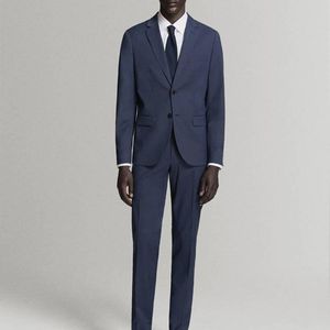 Mango Blue Paris Slim Fit Suit Gilet for men