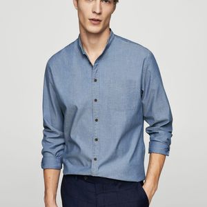Mango Blue Shirt for men