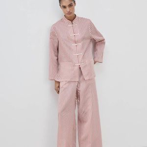 Mango Pink Striped Pyjama Shirt