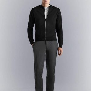 Mango Black Comfort Stretch Knit Cardigan for men