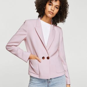 Mango Pink Essential Structured Blazer