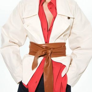 Mango Red Leather Obi Belt