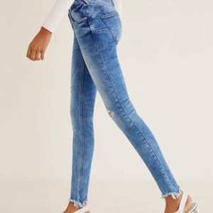 Mango Blue Kim Skinny Push-up Jeans