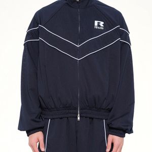Rhude Blue Mesh Piping Raglan Track Jacket for men