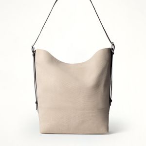 Lemaire Natural Belted Tote Bag