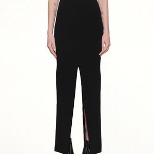 Rick Owens Black Short Sliced Skirt