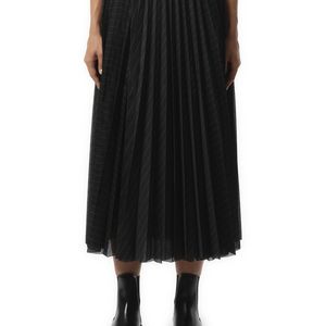 Sacai Black Spun Organza Skirt, 100% Polyester