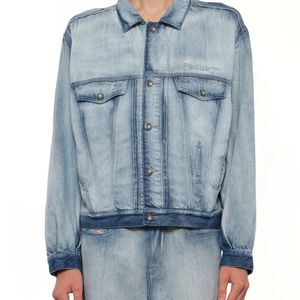 DIESEL Blue D-Denver-Fsi1 Denim Jacket for men