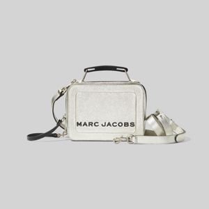 Marc Jacobs シルバー The Mini Box バッグ メタリック