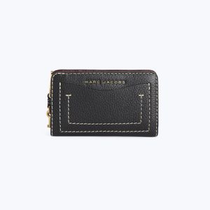 Marc Jacobs Black The Grind Compact Wallet