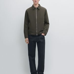 MASSIMO DUTTI Green Short Jacket With Pocket Detail for men