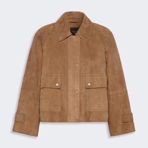 Max Mara Brown Soft Suede Jacket