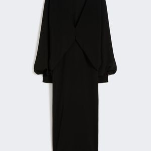 Max Mara Black Lightweight Cady Dress