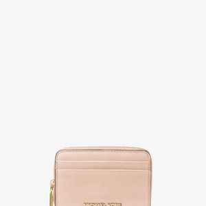 Michael Kors Pink Saffiano Leather Wallet