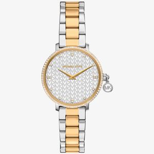 Michael Kors Metallic Mini Pyper Pavé Two-Tone Watch