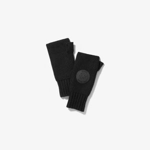 Mitaines en nylon mélangé côtelé avec patch logo Michael Kors en coloris Noir
