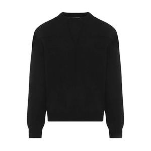 Jil Sander Black Round-Neck Knitwear for men