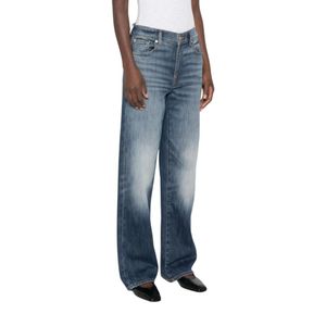 7 For All Mankind Blue Straight Fit Jeans